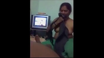 Aged Tamil Aunty With Big Breasts Engulfing Penis Stripping Saree