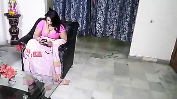 Indian saree sex large boobs aunty with lover