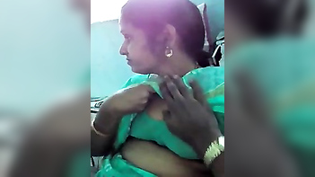 Older boobs exposed pressed hard  Tamil aunty sex episode