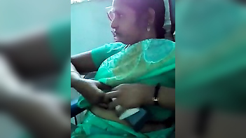 Older boobs exposed pressed hard  Tamil aunty sex episode
