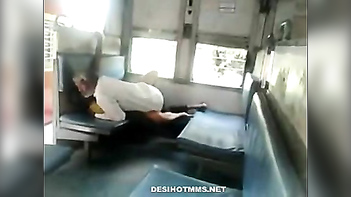Tharki old uncle fucking co passenger in train