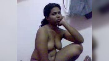 Indian local call girl with her client in hotel room