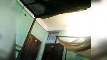 Bangladeshi village bhabhi engulfing her paramours dick on web camera
