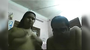 Large boobs aunty webcam undressed chat with hubby