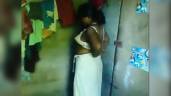 Tamil aunty exposed her large boobs and home sex with hubbys ally