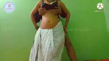 Divya Divine: Busty Indian Wife Desperately Riding To Satisfy Her Partner In White Saree