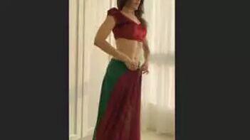 Sizzling Indian Bhabhi Transforms in Sensuous Saree: Desi Sex Appeal at Its Finest!