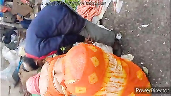 Experience the Ultimate Desi Sex with Gujju Aunty's Big Orange Saree Ass!