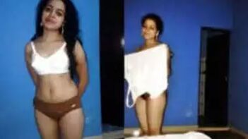 Mallu GF's Shy, Cute Nudity Captured On Camera By BF During Fun - Part 1