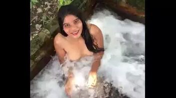 Stunning Desi Beauty Taking a Sensual Bath - A Must-See!
