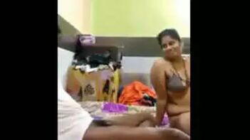 Desi Sex Scandal: Indian Maid Caught Giving Blowjob to Owner's Son