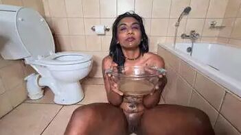 Indian Desi Slut Fantasizing About Her Wildest Sexual Fantasies - Big BWC and Golden Showers!