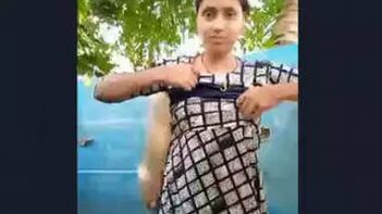 Watch This Desi Hot Babe Take an Outdoor Bath in This Must-See Video!