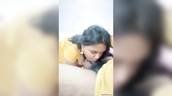 Tamil Milf Hot Wife Pleasuring Her Man With Sucking and Fucking
