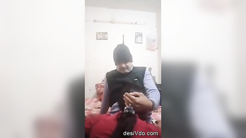 Experience the Thrill of Desi Sex with a Couple's Blowjob and Fucking Hindi Audio!