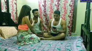Experience Indian Hot Xxx Sister Threesome Sex With Two Cousin Brothers - Hear the Clear Dirty Audio!