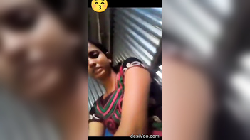 Steamy Shy Desi Girlfriend Kissing and Teasing Her Boyfriend's Member