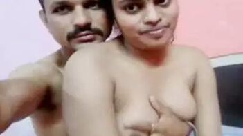 Experience the Passionate Desi Sex: Cute Babe's Soft Boobs Squeezed Hard by Her Lover!