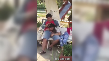 Desi College Babe Caught Red-Handed Sucking Cock in Park