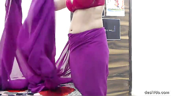 Horny Bhabhi Stripping Saree - Indian Porn Tube Video