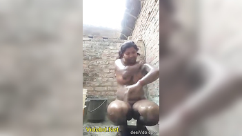 Watch Desi Village Bhabi's Nude Bath Selfie Video Now!