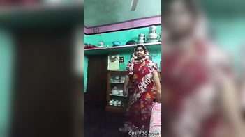 Desi Bhabi Flaunting Her Big Ass and Pussy to Satisfy Her Unsatisfied Husband
