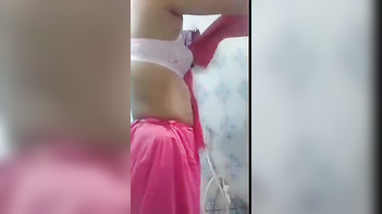 Desi Muslim Girl Strips for Hot Selfie: Uncovering Her Unsatisfied Horny Side