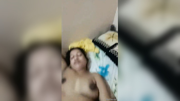 Village Aunty's Private Moment Caught on Camera by Lover