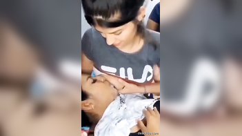 Desi College Girl Enjoys Sucking Her Friend's Boobs in Hot Intimate Moment
