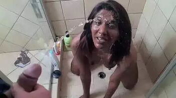 Watch This Indian Whore Get a Golden Shower in Slow Motion!