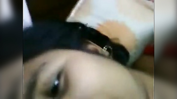 Bengali breasty aunty pleasuring lover with fellatio