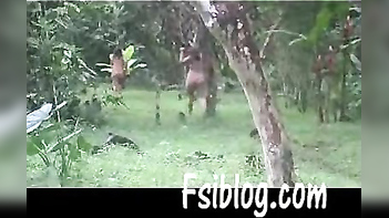NRI aged bhabis nude walking in forest