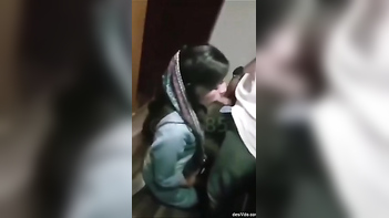 Desi girl becomes excited and sucks XXX periscope in the restroom