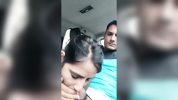 Shy Desi Teen Girlfriend's Steamy Car MMS - XXX Oral Sex Video Goes Viral!