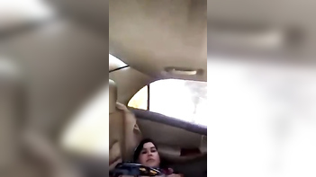 Desi Wife's Sexy Pussy Exposed in Backseat of Driver: Horny XXX Action!