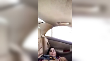 Desi Wife's Sexy Pussy Exposed in Backseat of Driver: Horny XXX Action!