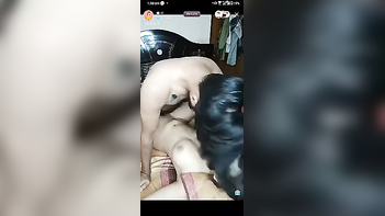 Youthful Desi Couple Performs Live XXX Sex Show for Money - Newly Weds!