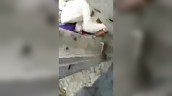 Desi Sex Scandal: Slutty Old Man Caught Red-Handed in Abandoned Backyard