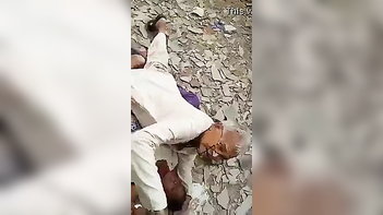 Desi Sex Scandal: Slutty Old Man Caught Red-Handed in Abandoned Backyard