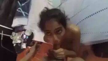 Hot Desi Teen Girlfriend Gives Wild Blowjob On Big Cock Boyfriend