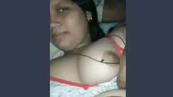Unlock the Desi Sensuality with Sexy Desi Wife Boobs Pressing