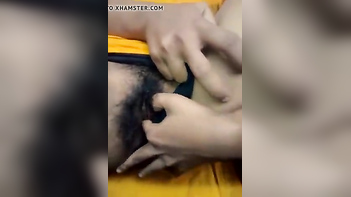 Bangla Innocent Teases Tamil Hairy Cunt in Sensual Desi Sex Show