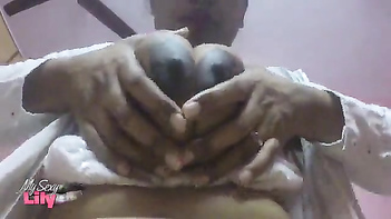 Tamil Babysitter Lily Flaunts Her Juicy Assets!
