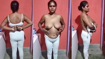 Leaked Desi MMS Video: Indian Bhabhi Exposes Nude Body to Neighbor in Shocking Video!