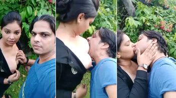 XXX Video: Horny Guy Goes Wild Sucking Desi Mistress' Boobs Outdoors - Watch the Sordid Scene Now!