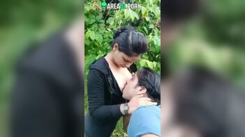 XXX Video: Horny Guy Goes Wild Sucking Desi Mistress' Boobs Outdoors - Watch the Sordid Scene Now!