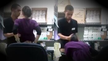 Saucy Desi Teen Avoids Punishment By Pleasuring Drug Store Manager After Shoplifting Incident