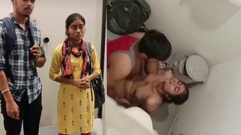 Indian Petite GF Caught on Camera in Mall Bathroom: Desi XXX Video Taken by Peeping Guy