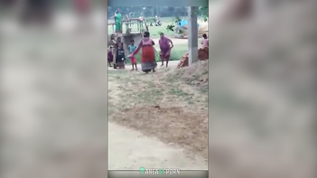 Village Dispute Between Two Desi Aunties Ends in Unfortunate Show of Disrespect