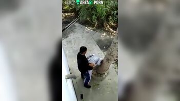 Caught in the Act: Hot Desi Couple Caught Frolicking in a Dark Alleyway by Peeping Tom